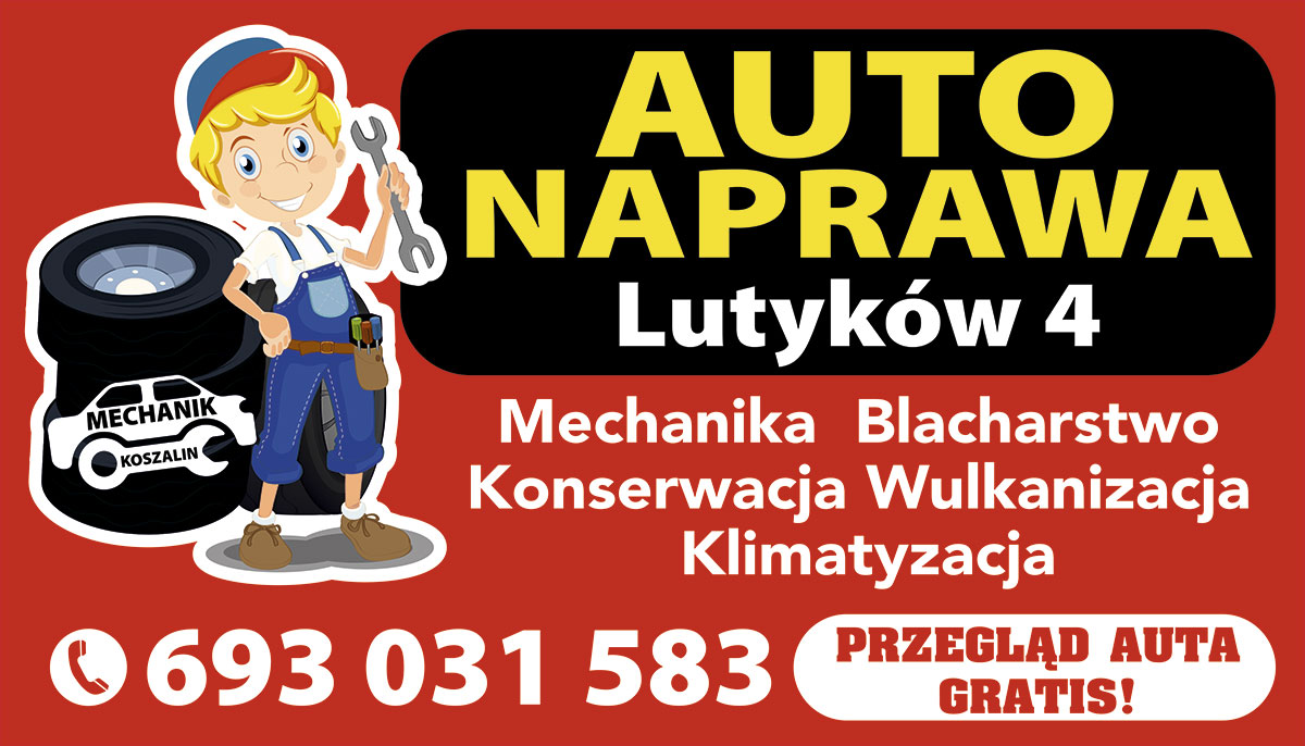 Auto Naprawa Lutyków 4 Koszalin | Mechanika pojazdowa | Blacharstwo | Konserwacja | Wulkanizacja | Klimatyzacja
